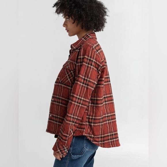 DICKIES Womens Quilted Flannel Jacket - Picture 3 of 8